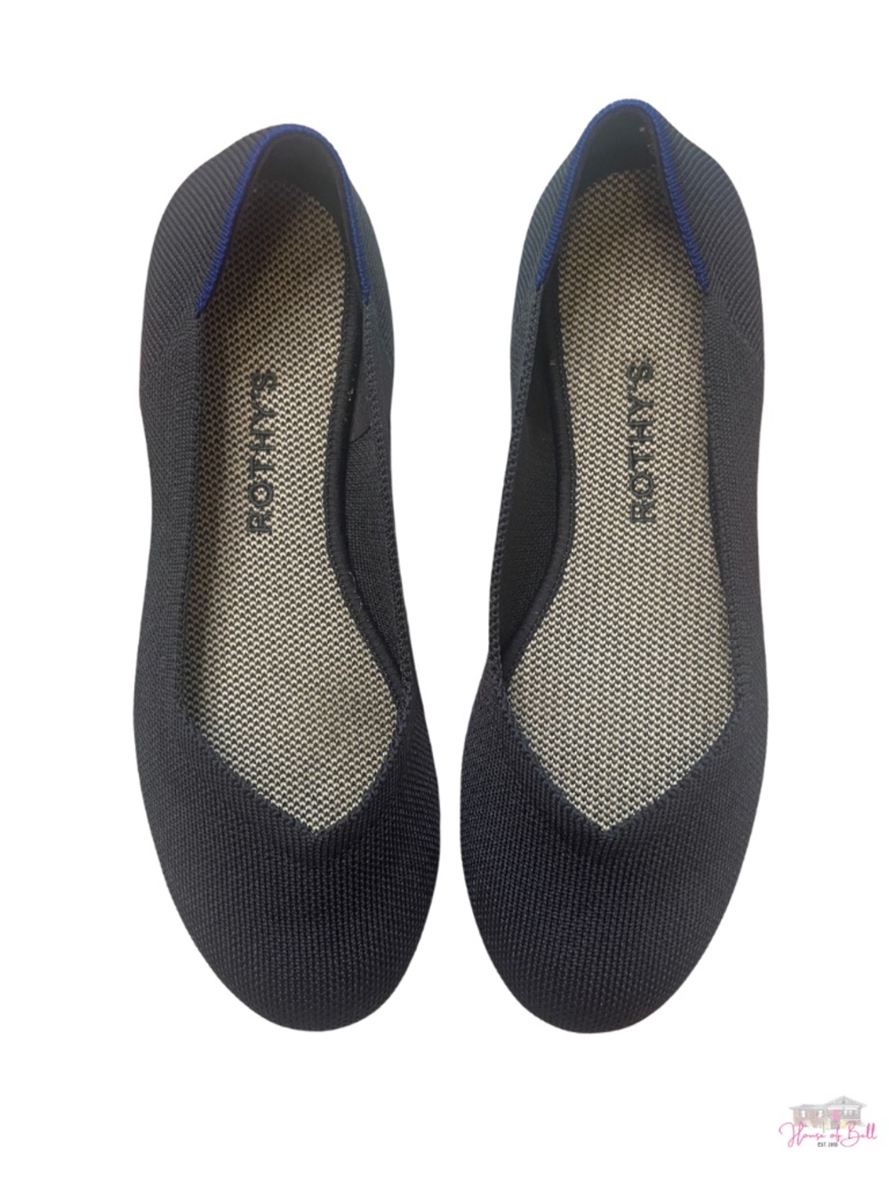 Rothy’s The Flat Navy Round Toe Ballet Flats Women Size 7